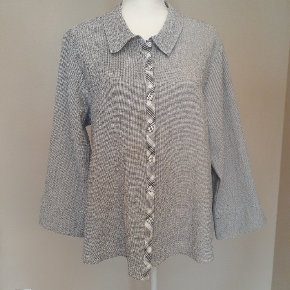 Habitat Textured Checked Blouse